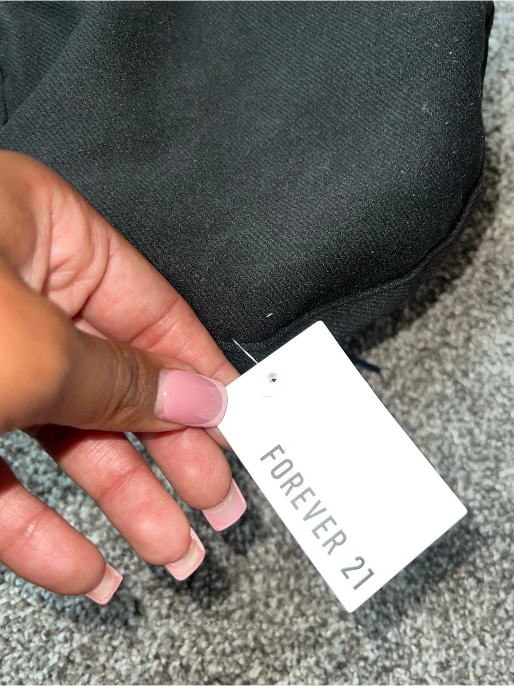 Forever 21 Black Cap with Silver Chain Detail